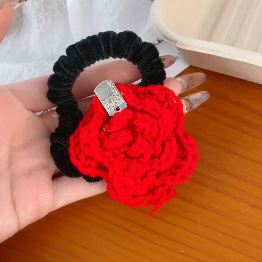 Flower Knit Hair Tie Product Image