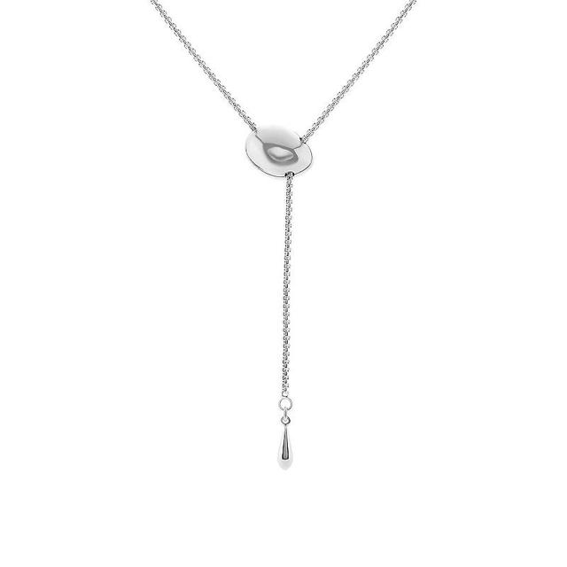 Emberly Adjustable Long Y Necklace, Womens, Gray Product Image