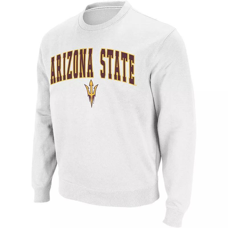 Colosseum Mens Arizona State Sun Devils Arch & Logo Pullover Sweatshirt Product Image