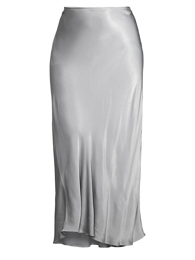 Womens Satin Slip Maxi Skirt Product Image