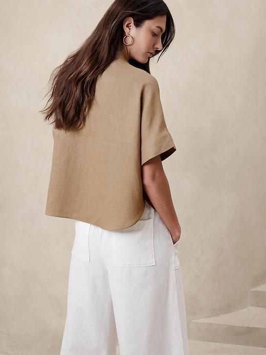 Linen Popover Shirt Product Image