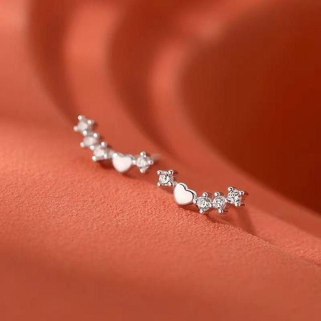 Sterling Silver CZ Stud Earring Product Image