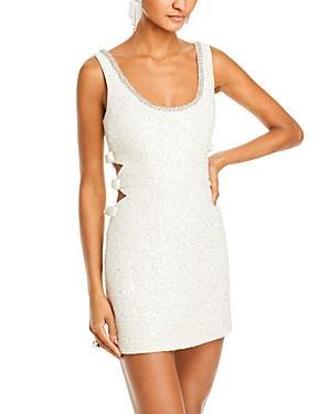 Womens Boucl Cut-Out Minidress Product Image