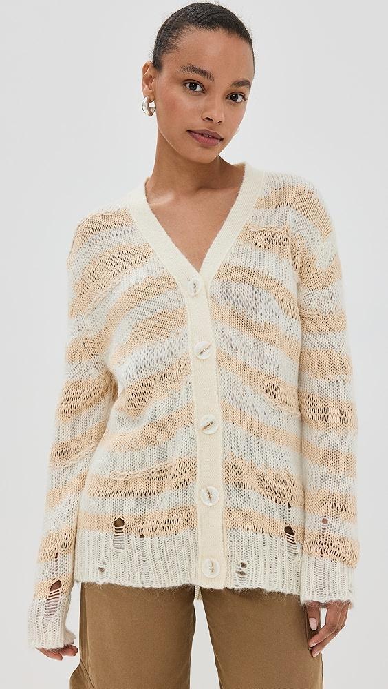 Acne Studios Koliva Mohair Stripe Cardigan | Shopbop Product Image