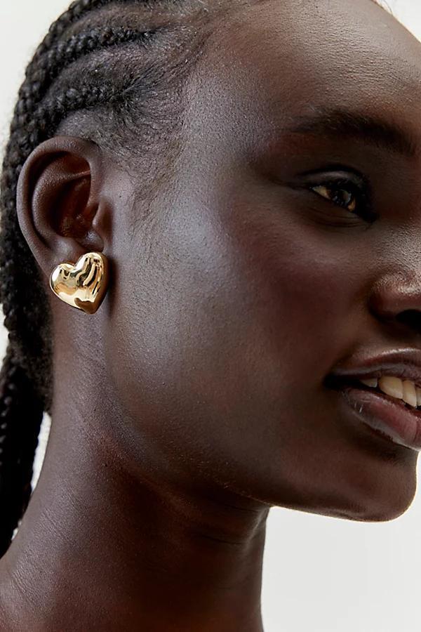 Puffy Heart Post Earring Womens at Urban Outfitters Product Image