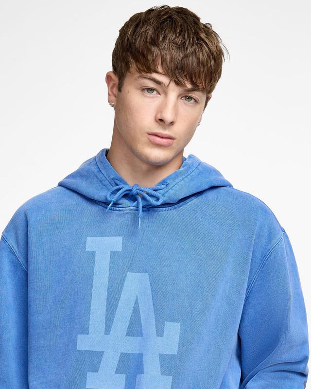 Los Angeles Dodgers Pigment Logo Blue Quartz Hoodie Male Product Image