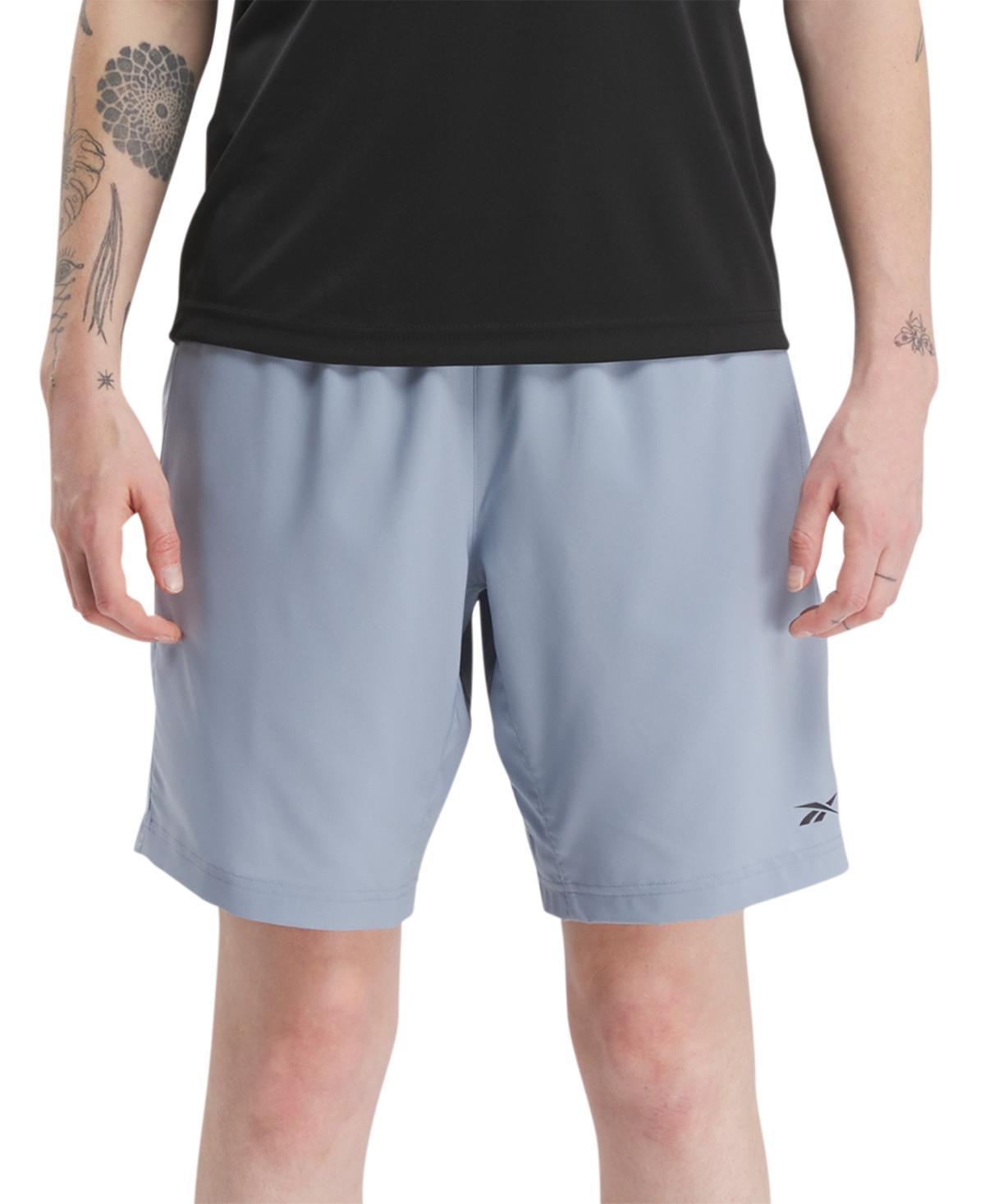 Reebok Mens Regular-Fit Moisture-Wicking 9 Woven Drawstring Shorts Product Image