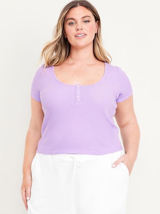 Waffle Lounge Short-Sleeve Top Product Image