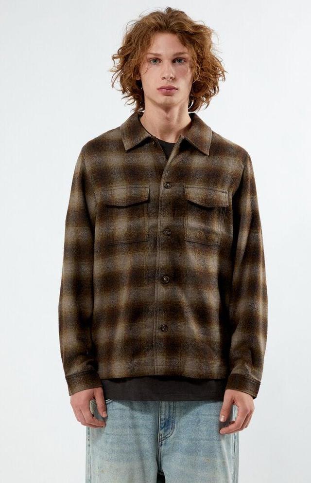 Rhythm Men's Criss Cedar Plaid Overshirt Product Image