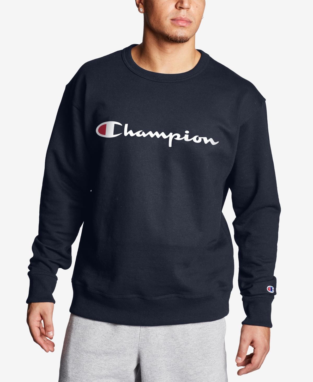 Champion Mens Big & Tall Powerblend Logo Graphic Fleece Sweatshirt Product Image