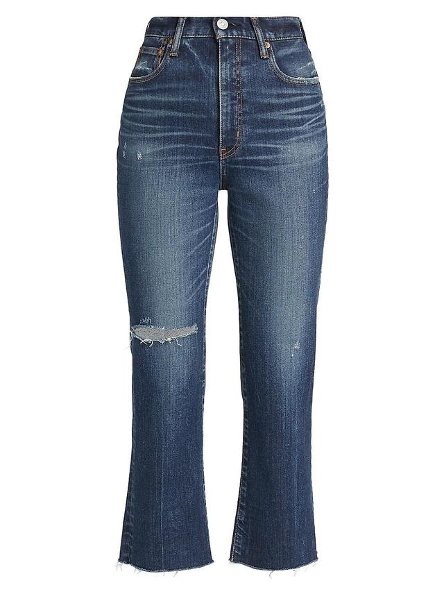 Womens Rhode High-Rise Flared Leg Jeans Product Image