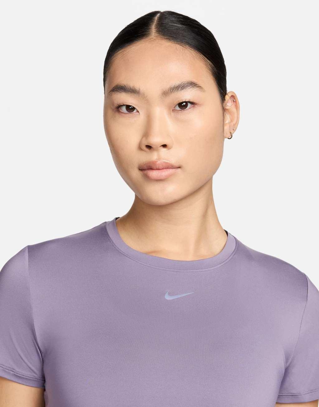 Nike One Training Dri-FIT classic t-shirt in daybreak blue Product Image