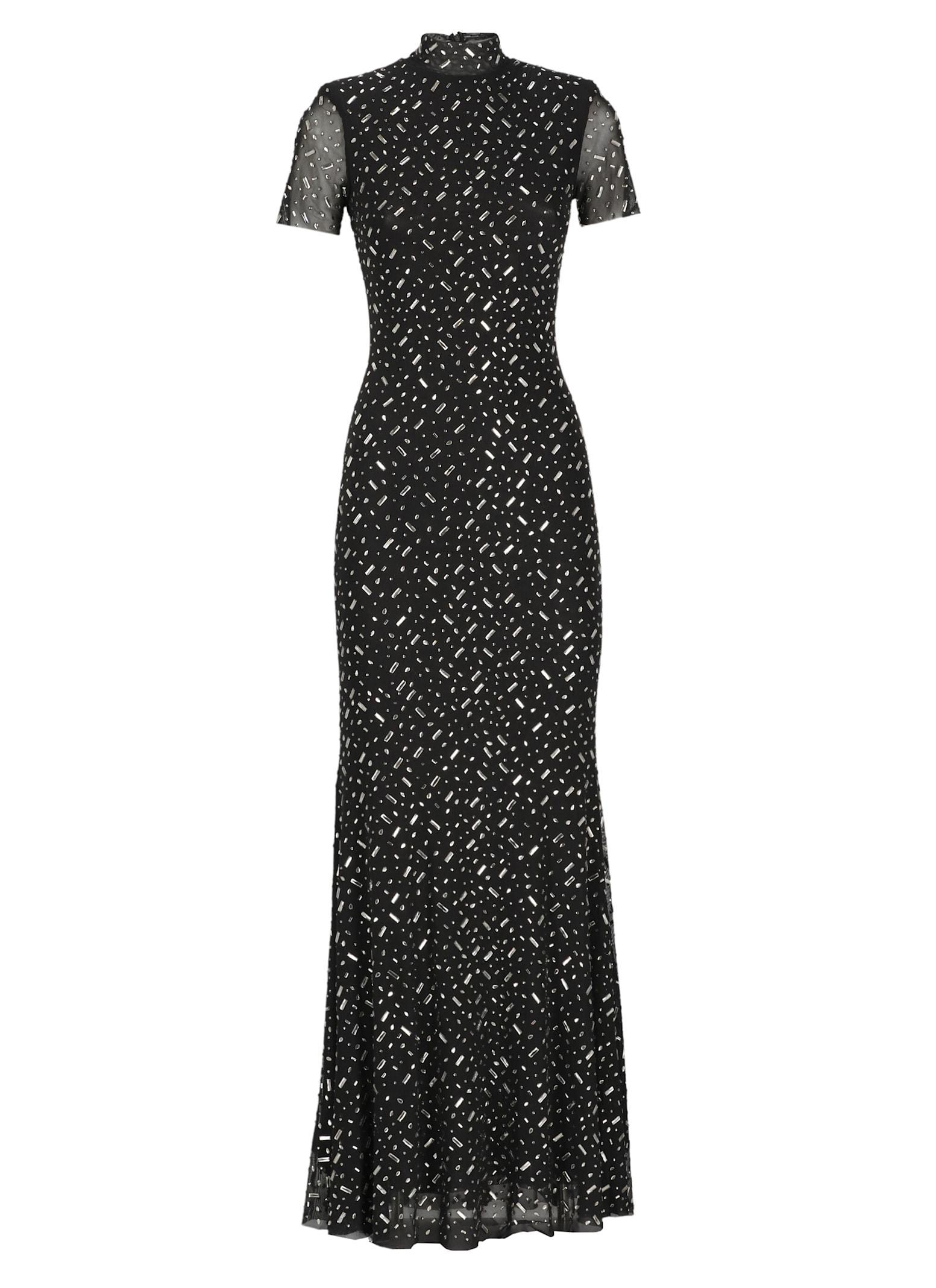 Dress With Strass In Black Product Image