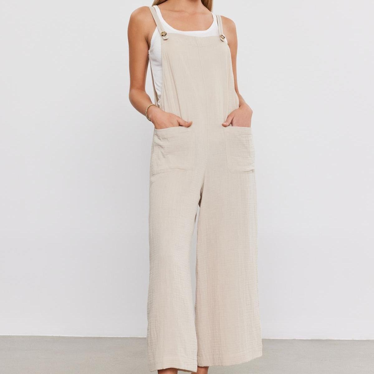 Everlee Cotton Gauze Jumpsuit Product Image