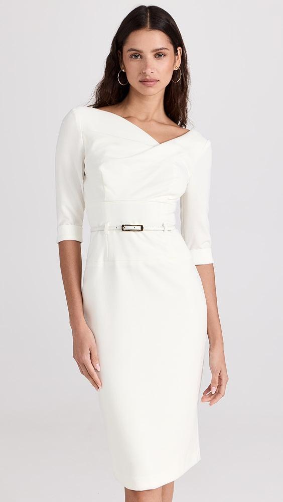 Black Halo 3/4 Sleeve Jackie O Dress | Shopbop Product Image