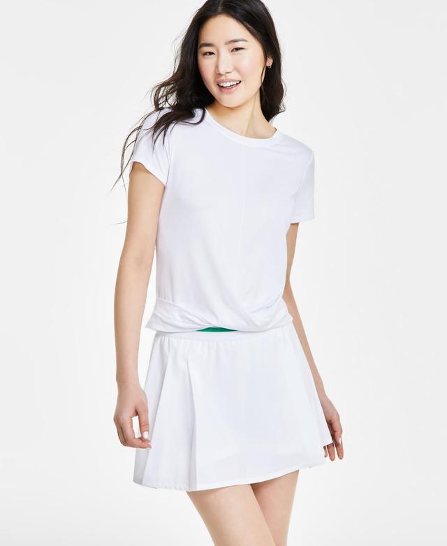 Women's Twist-Front Performance T-Shirt, Created for Macy's Product Image