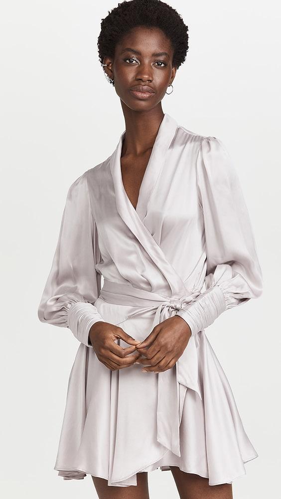 Zimmermann Silk Wrap Mini Dress | Shopbop Product Image