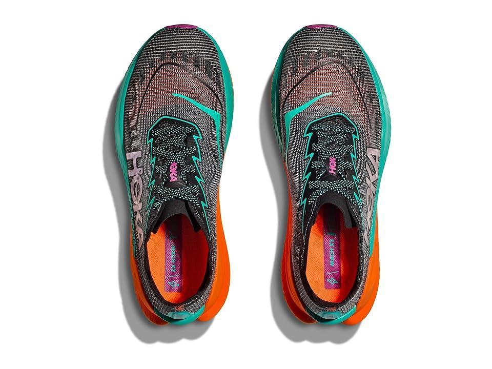 Hoka Men's Mach X 2 (Black/Electric Aqua) Men's Running Shoes Product Image