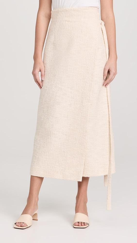 Another Tomorrow Tweed Wrap Skirt | Shopbop Product Image