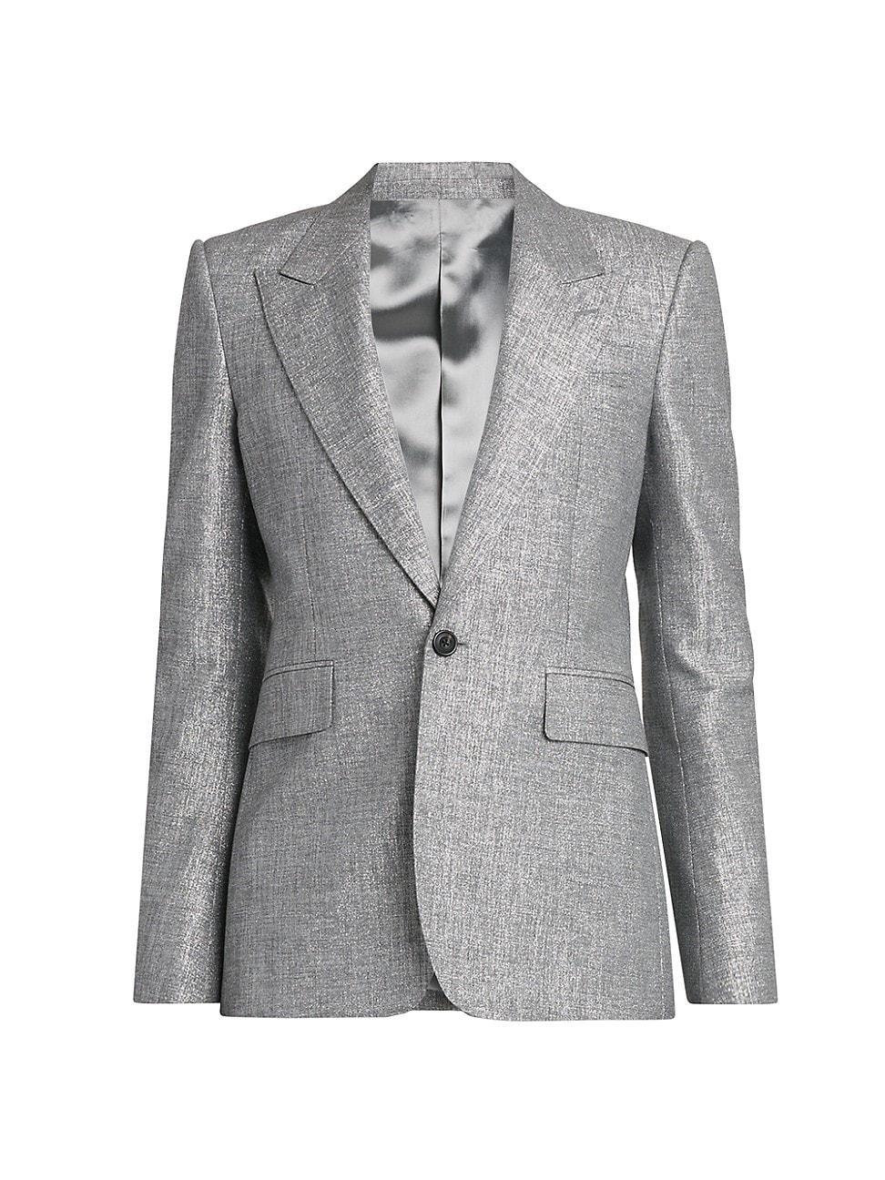 Mens Peak-Lapel One-Button Suit Jacket Product Image