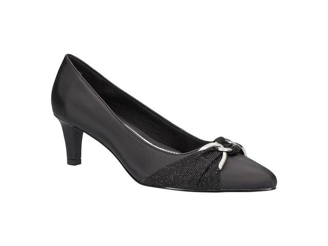 Easy Street Electa (Black Satin) Women's Shoes Product Image