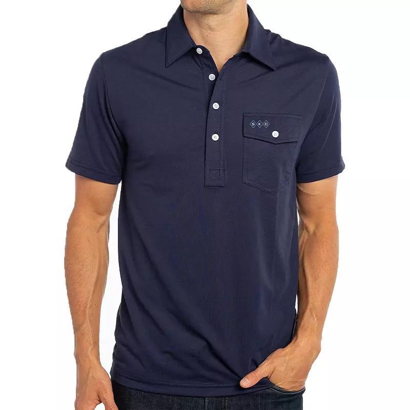 Mens LA Galaxy Player Polo Blue Product Image