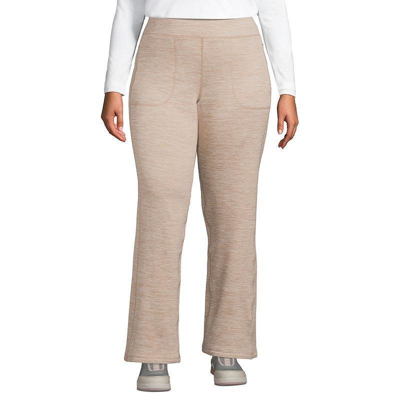 Plus Size Lands End Active Fleece Lined Yoga Pants, Womens Product Image