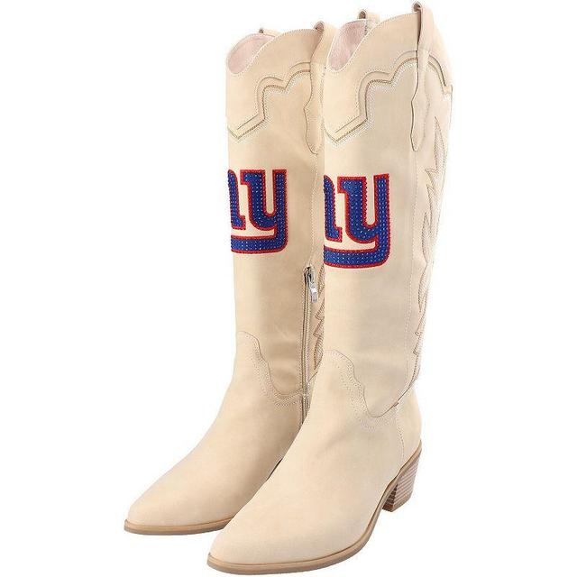 Womens Cuce Cream New York Giants Cowboy Boots Product Image