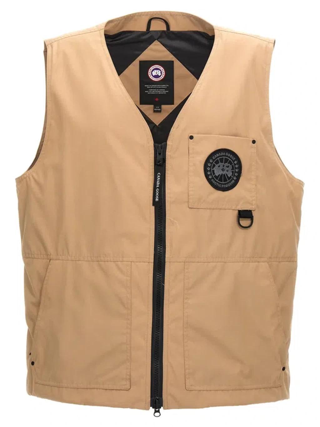 CANADA GOOSE Canmore Gilet In Cream Product Image