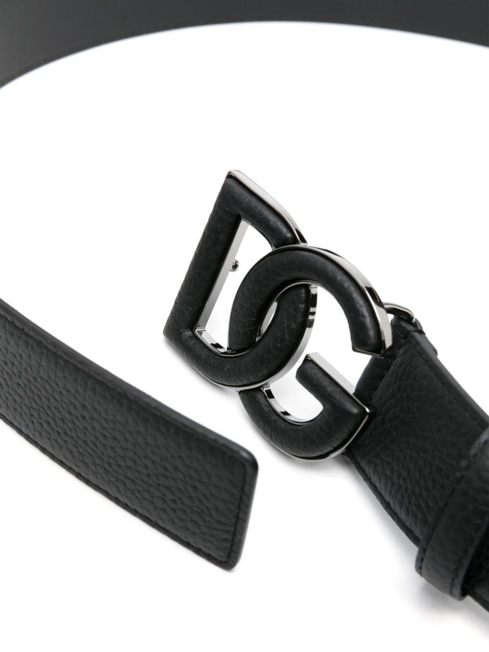 Belt With Buckle In Black Product Image