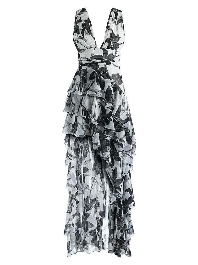 Womens Holly Floral High-Low Maxi Dress Product Image