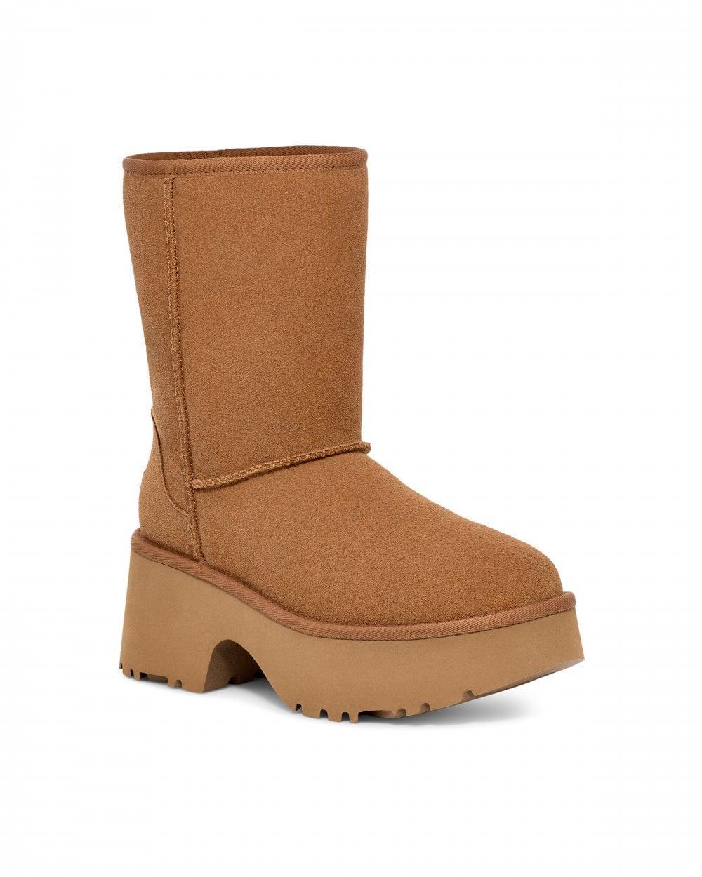 Womens Classic New Heights Short Platform Boot In Chestnut Product Image