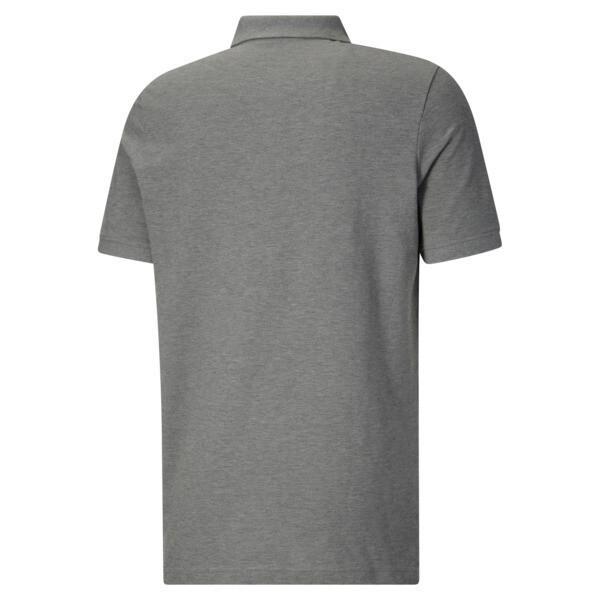 PUMA Essential Pique Men's Polo Shirt in Medium Grey Heather Product Image