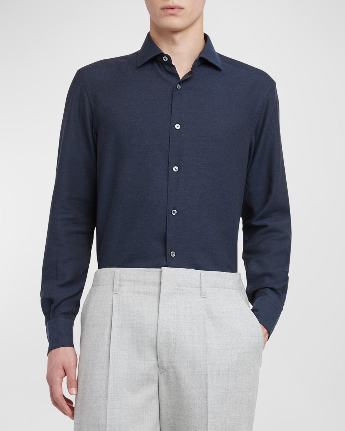 Men's Cashmere-Cotton Cashco Sport Shirt Product Image