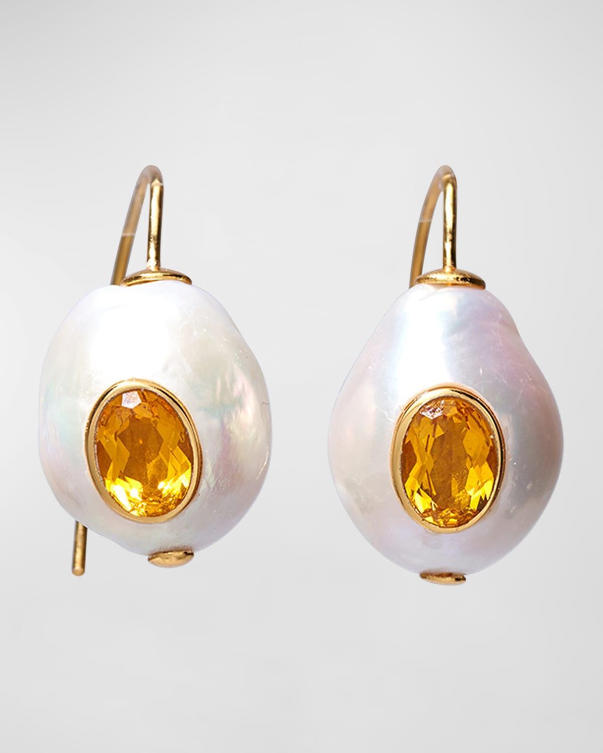 Lizzie Fortunato Freshwater Pearl Drop Earrings Product Image