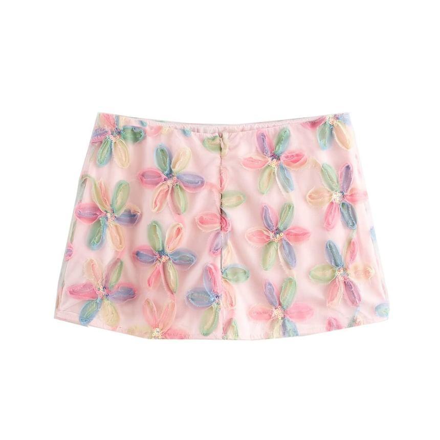 Floral Mini Pencil Skirt Product Image