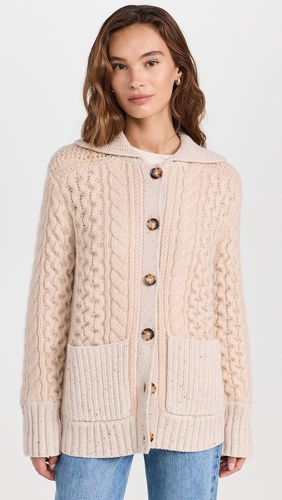 La Ligne Patchwork Cable Cardigan | Shopbop Product Image