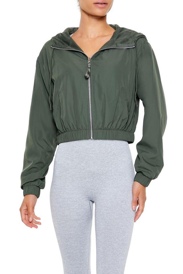 Active Hooded Zip-Up Jacket | Forever 21 Product Image