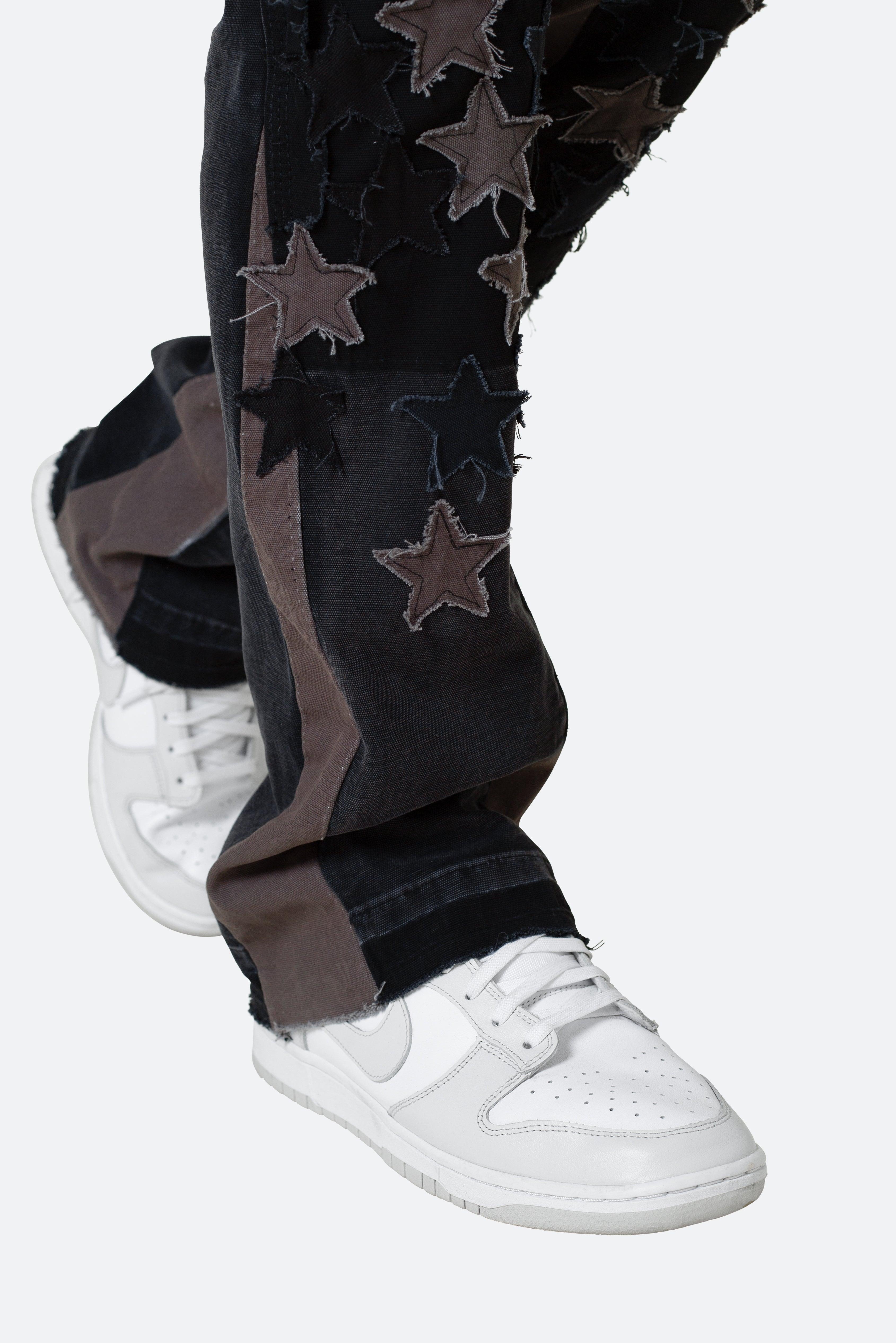 B451 Star Flare Denim - Black Product Image