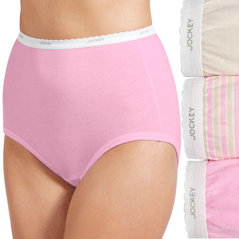 Womens Jockey Classics 3-Pack Brief Panty Set 9482 Product Image