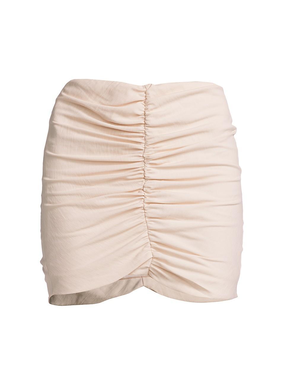 Womens Center Ruched Miniskirt Product Image