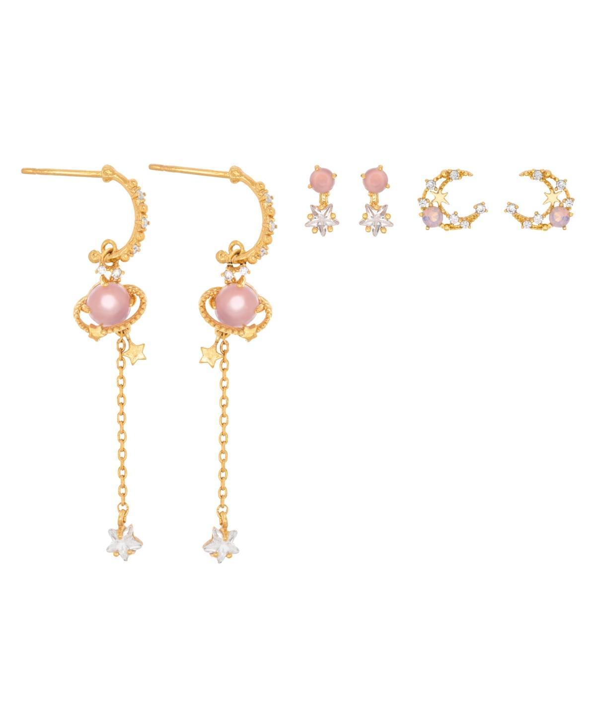 Girls Crew Womens Pink Jupiter Earring Set Product Image