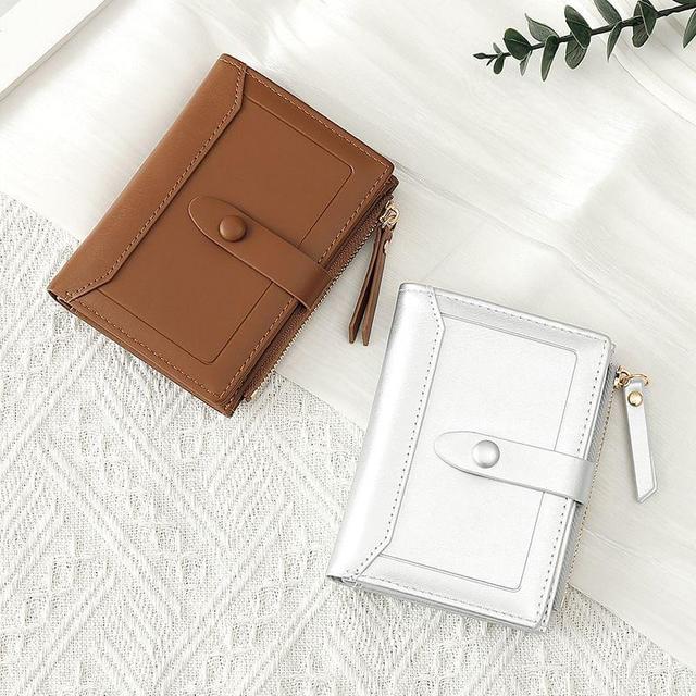 PVC Panel Faux Leather Bifold Wallet Product Image