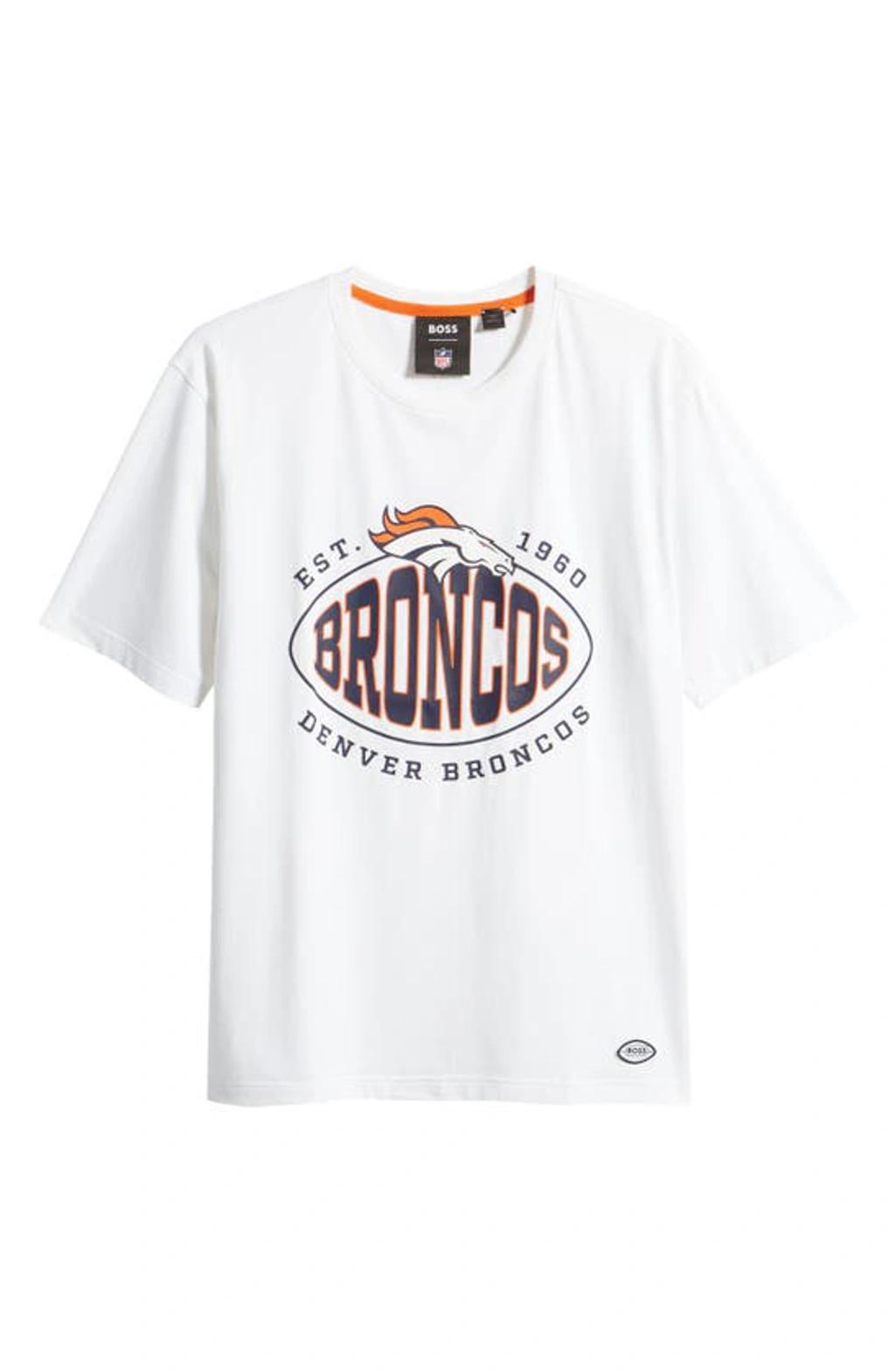 HUGO BOSS X Nfl Stretch Cotton Graphic T-shirt In White Product Image