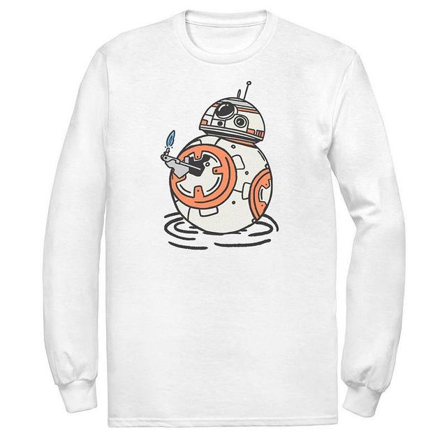 Mens Star Wars The Rise of Skywalker BB-8 Lighter Long Sleeve Graphic Tee Product Image