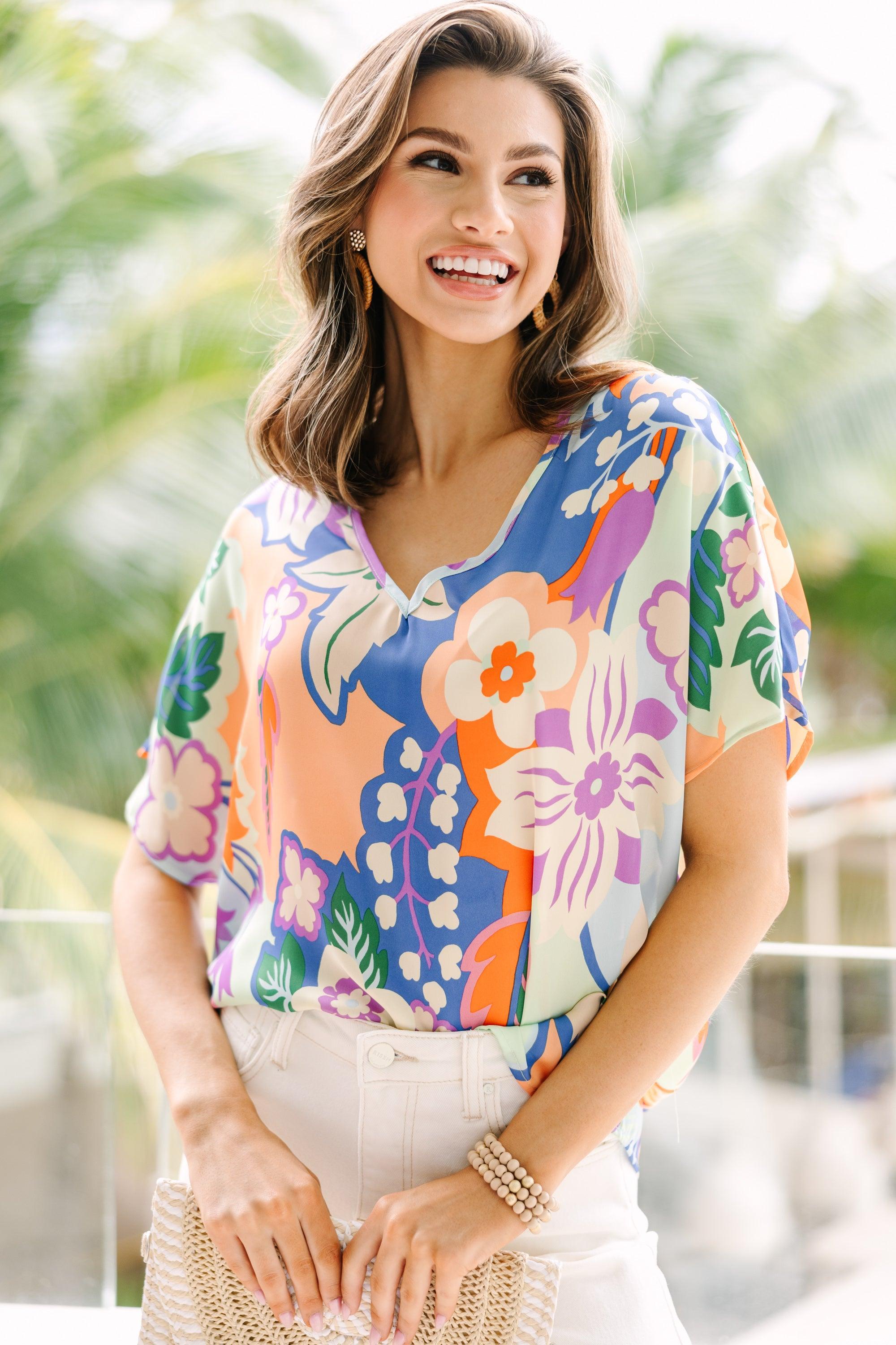 Feeling The Love Sage Green Floral Top Female product image