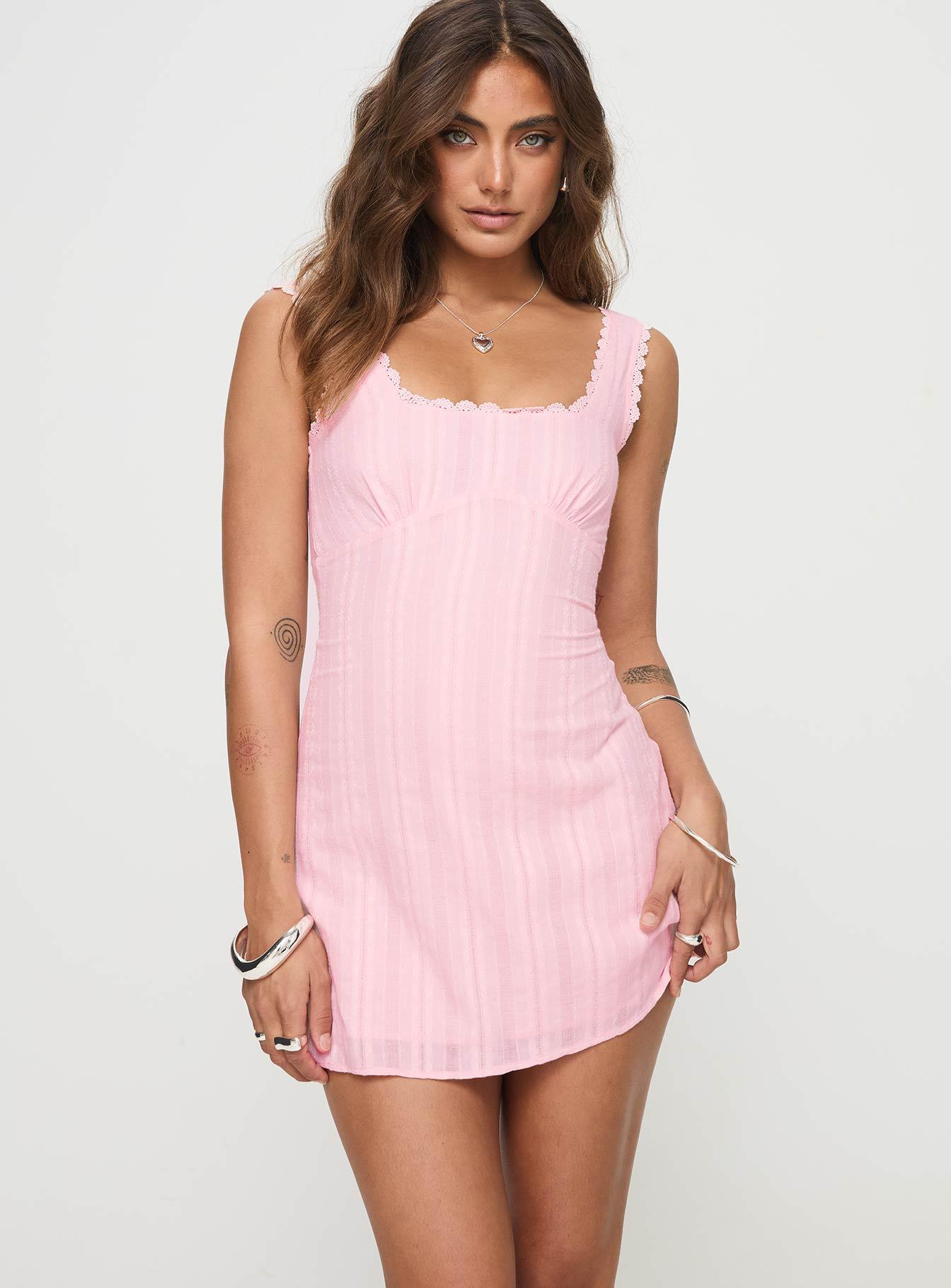 Dasha Mini Dress Pink Product Image