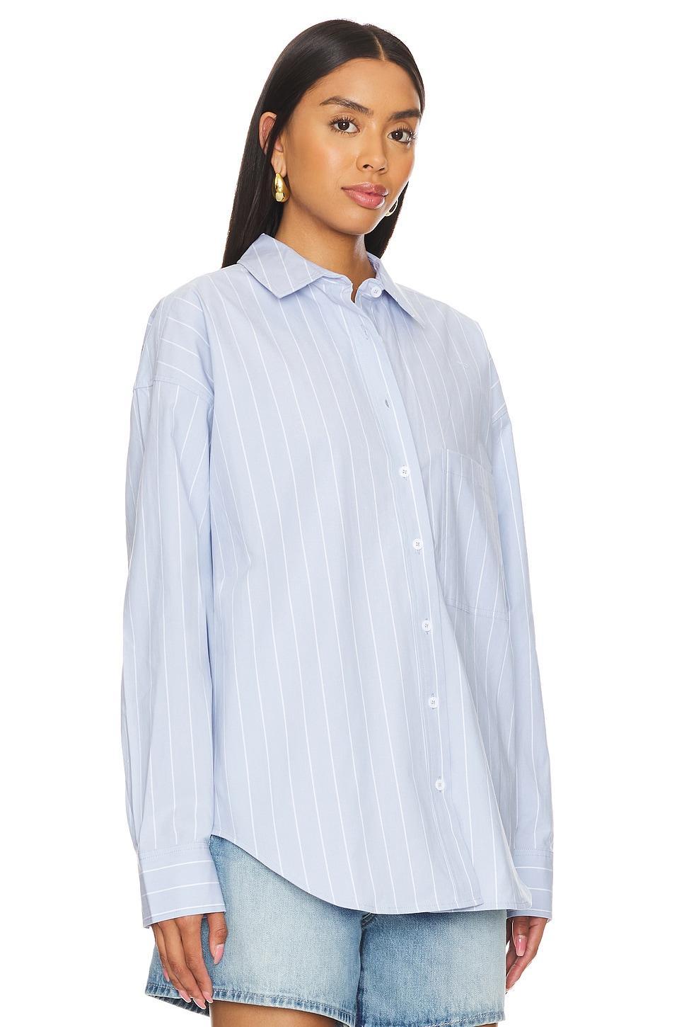 Oversized Stripe Shirt Good American Product Image