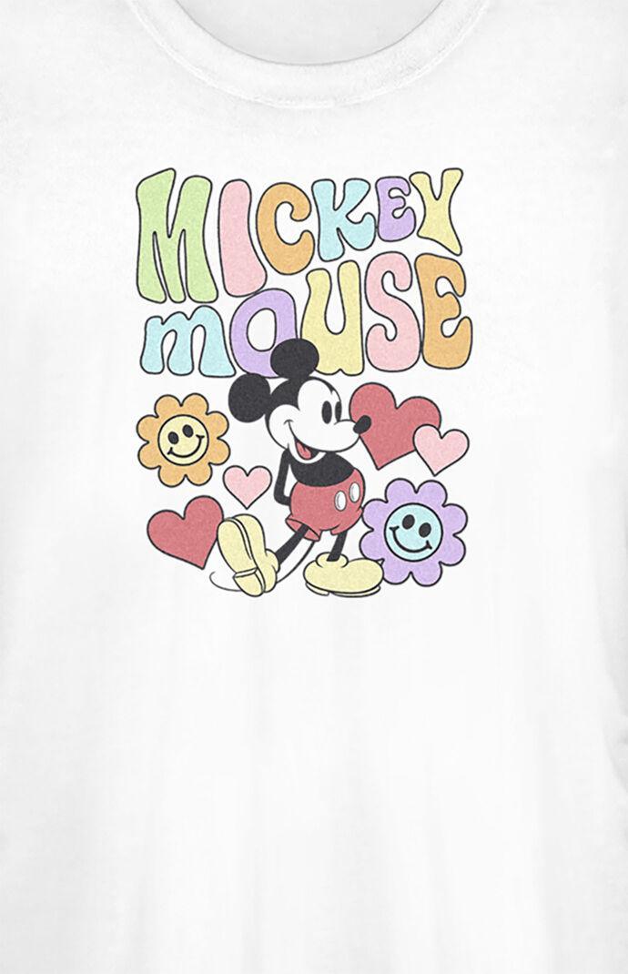 Disneys Mickey Mouse Juniors Groovy Fitted Graphic Tee, Girls Product Image