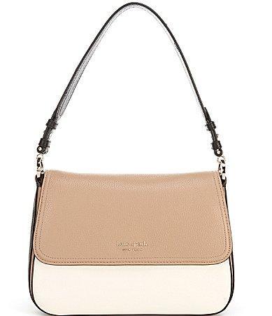 Womens Hudson Colorblocked Leather Shoulder Bag Product Image